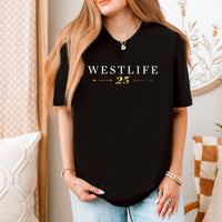 Westlife 25th Anniversary Tour T-Shirt | Unofficial Merch Boyband Fan Gift