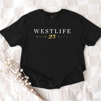 Westlife 25th Anniversary Tour T-Shirt | Unofficial Merch Boyband Fan Gift