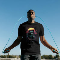 DJ Cat Retro Vibes T-Shirt in Black II