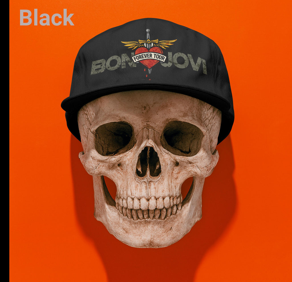 Bon Jovi Forever Tour Hat | Unisex 5-Panel Cotton Twill Cap