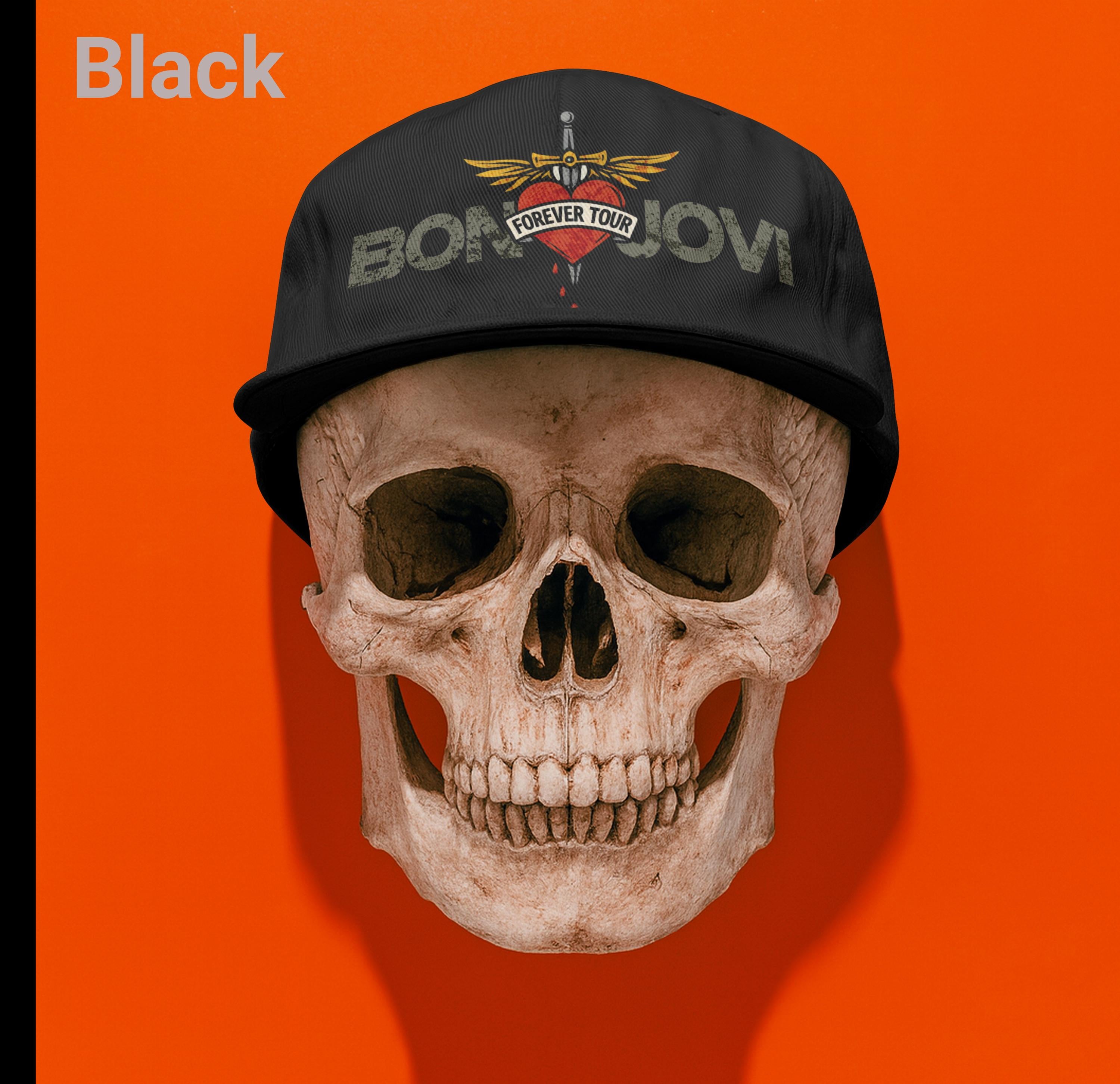 Bon Jovi Forever Tour Hat | Unisex 5-Panel Cotton Twill Cap