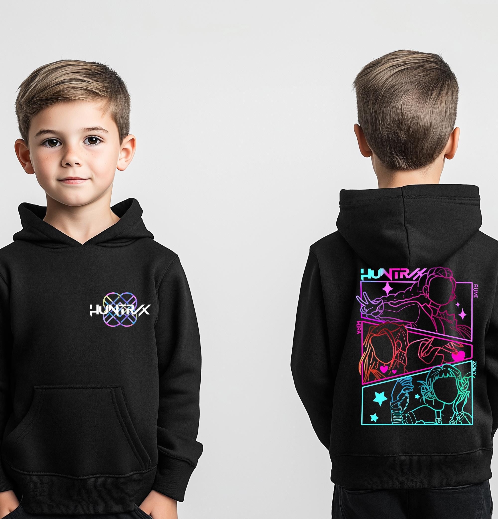 K-Pop Demon Hunters Hoodie | Unisex Neon KPOP Anime Style | Fan Made Huntrix Gift