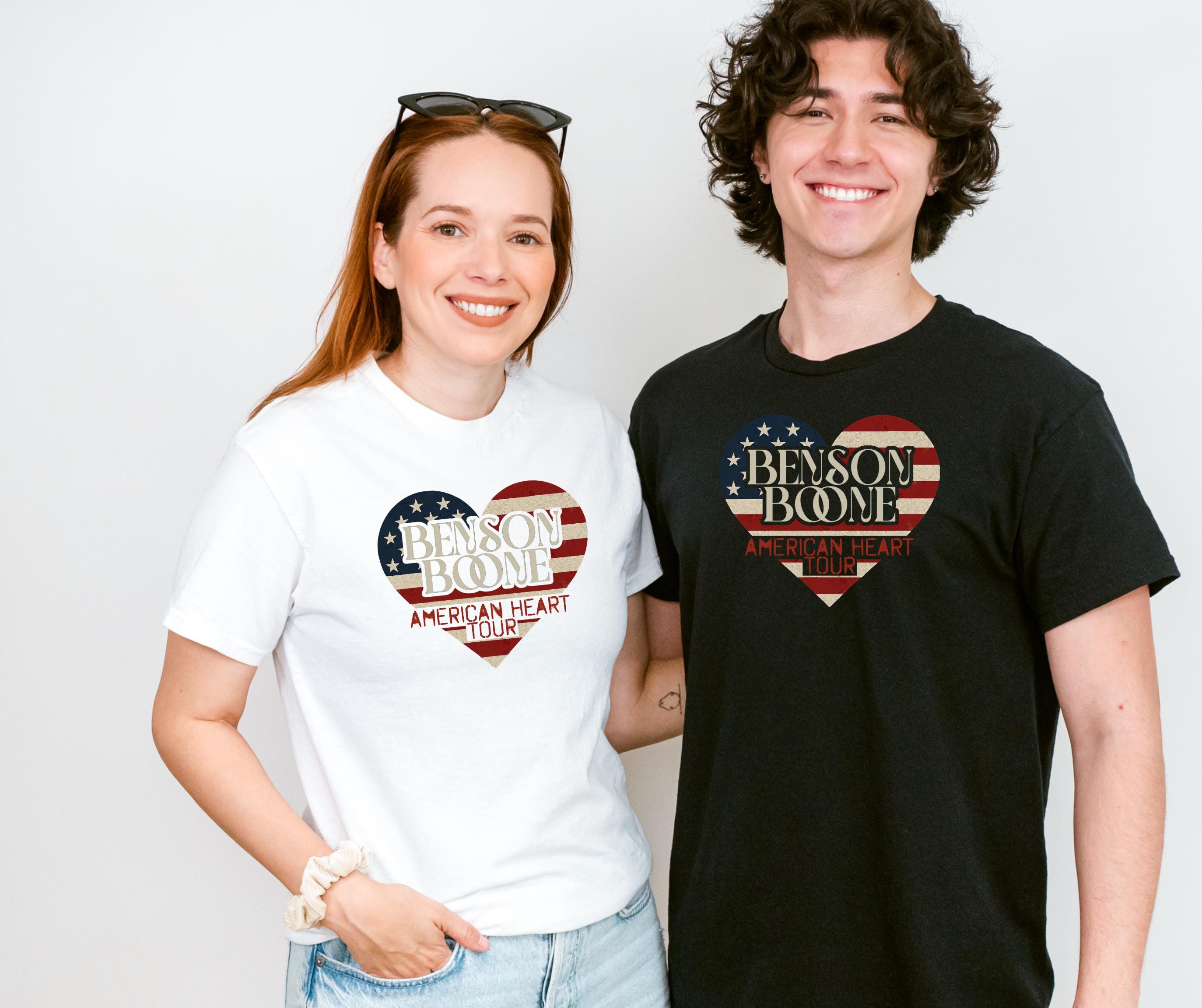Benson Boone American Heart Tour T-Shirt | Retro Style, Music Gift