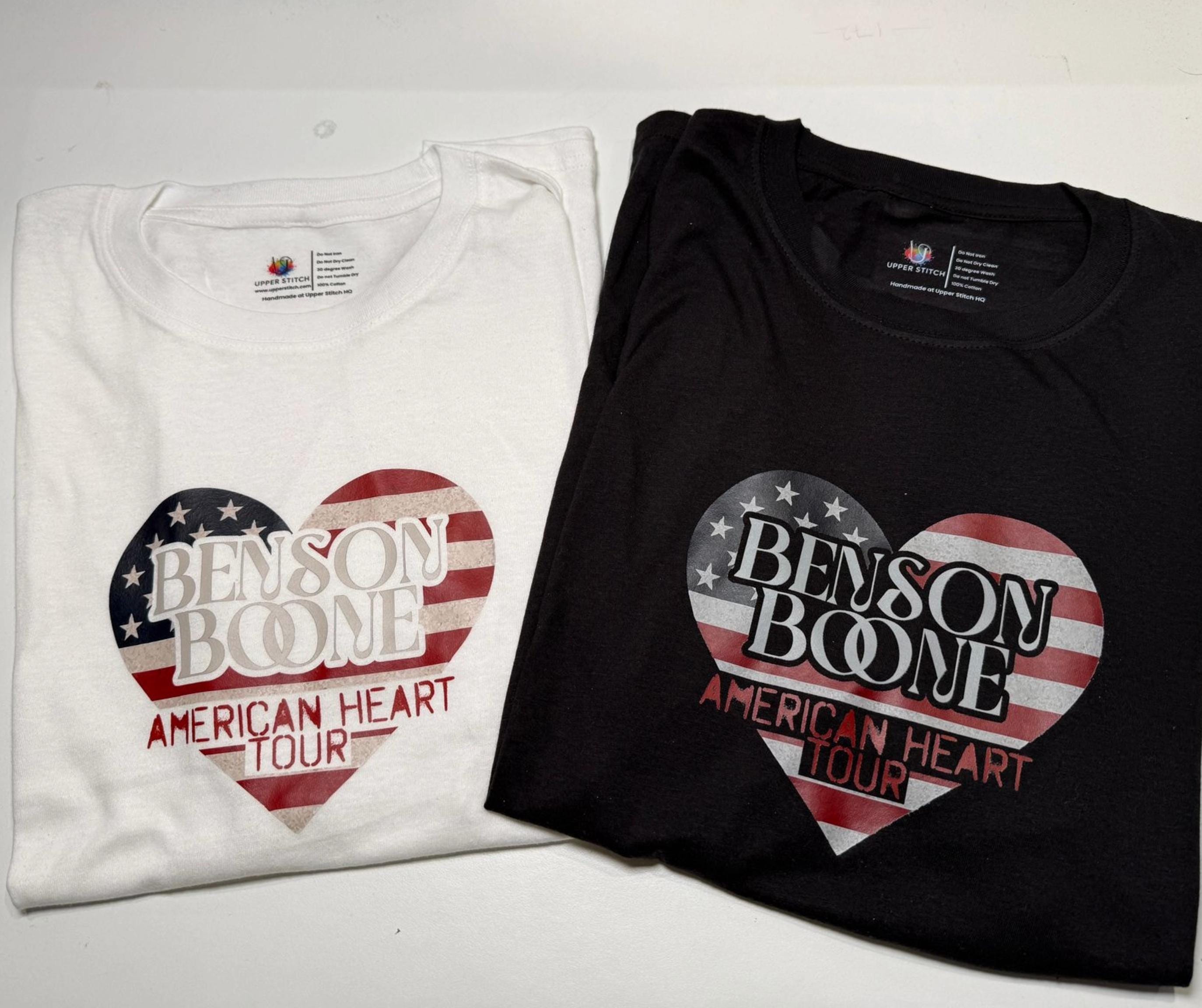 Benson Boone American Heart Tour T-Shirt | Retro Style, Music Gift