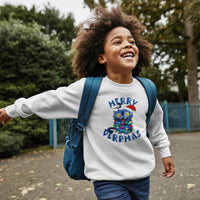 Merry Derpmas Sweatshirt in Childs White