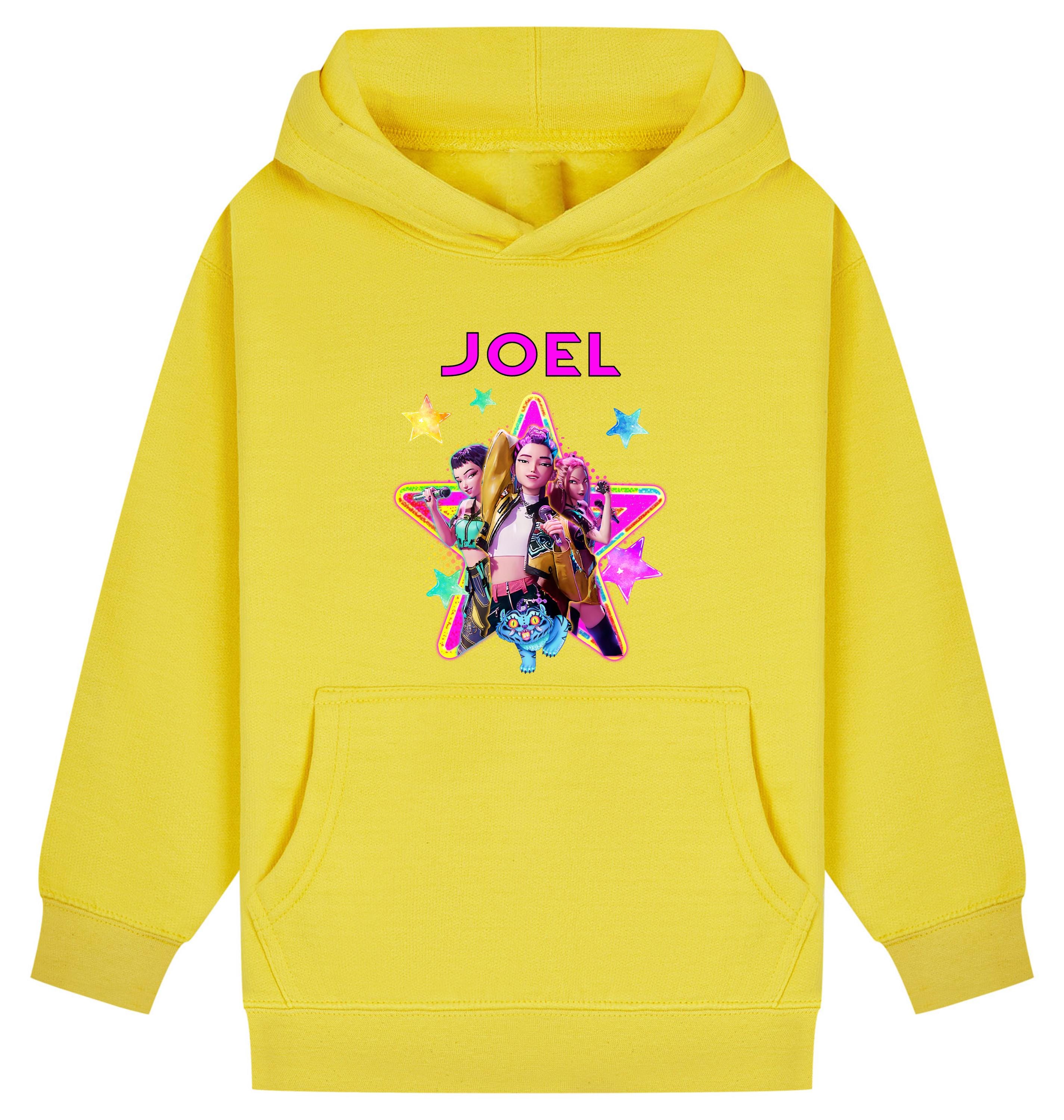 Personalised Huntrix K-Pop Demon Hunters Kids Hoodie | Custom Name Hood | Kpop Gift