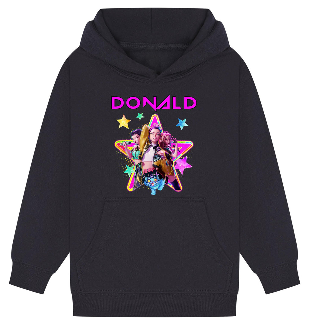 Personalised Huntrix K-Pop Demon Hunters Kids Hoodie | Custom Name Hood | Kpop Gift