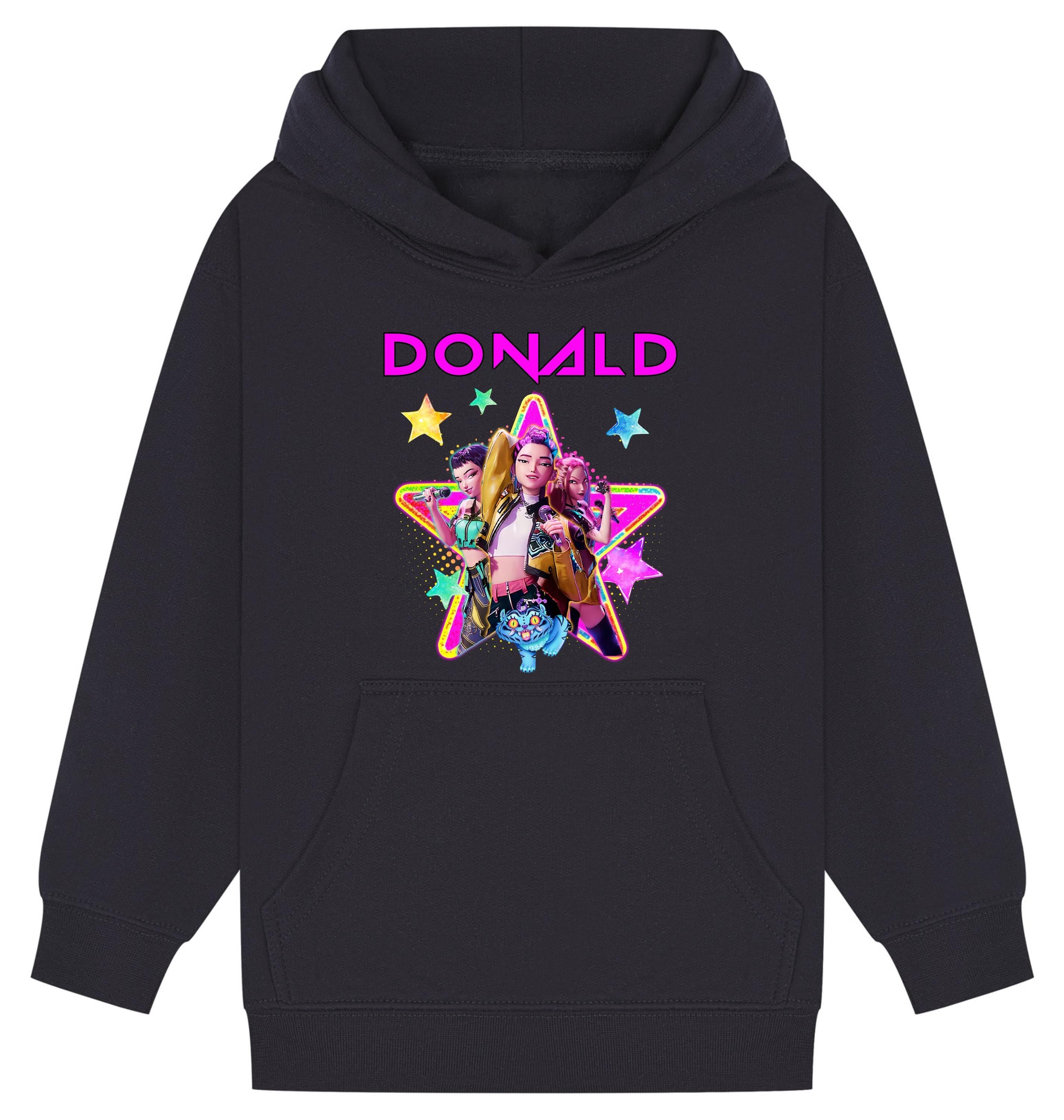 Personalised Huntrix K-Pop Demon Hunters Kids Hoodie | Custom Name Hood | Kpop Gift