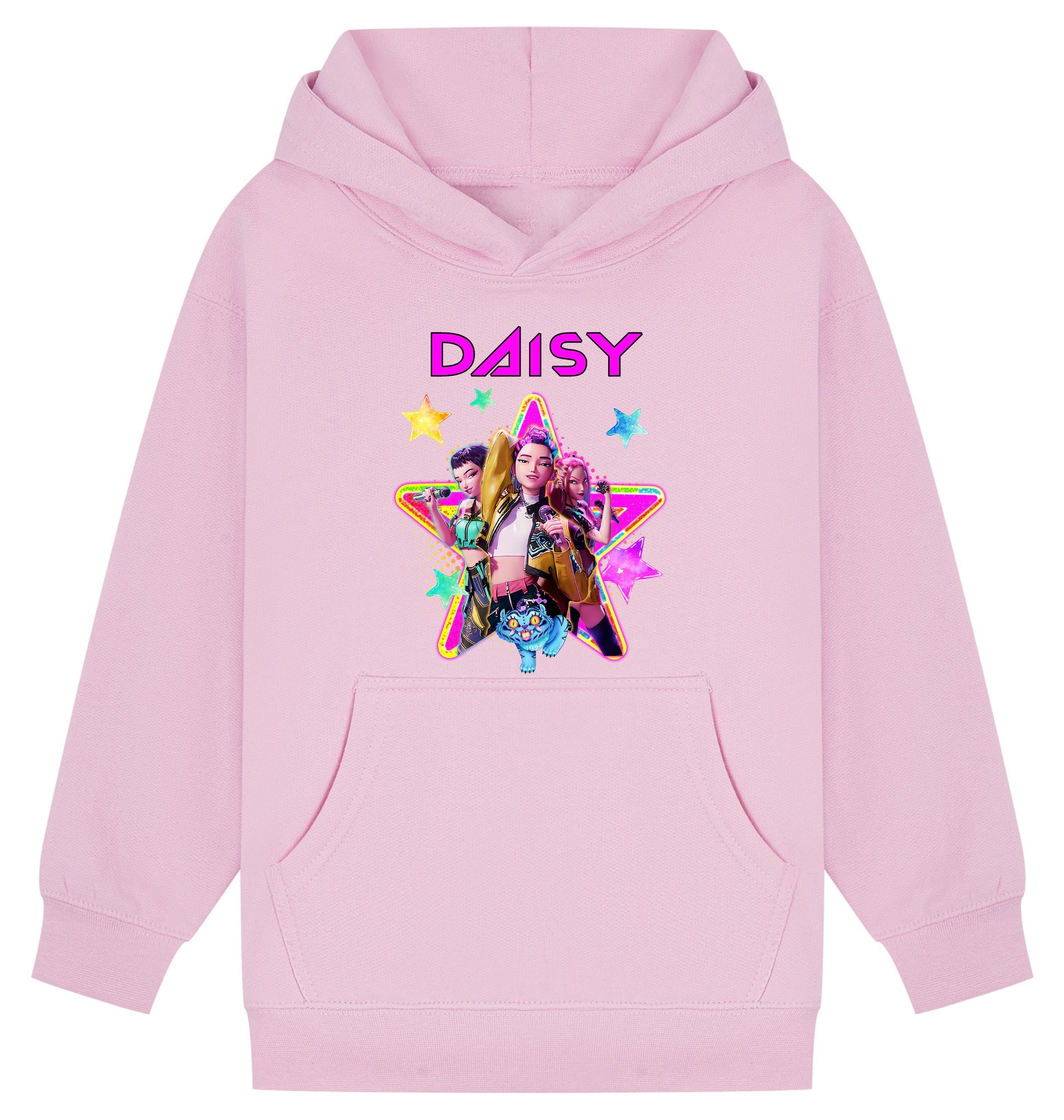 Personalised Huntrix K-Pop Demon Hunters Kids Hoodie | Custom Name Hood | Kpop Gift