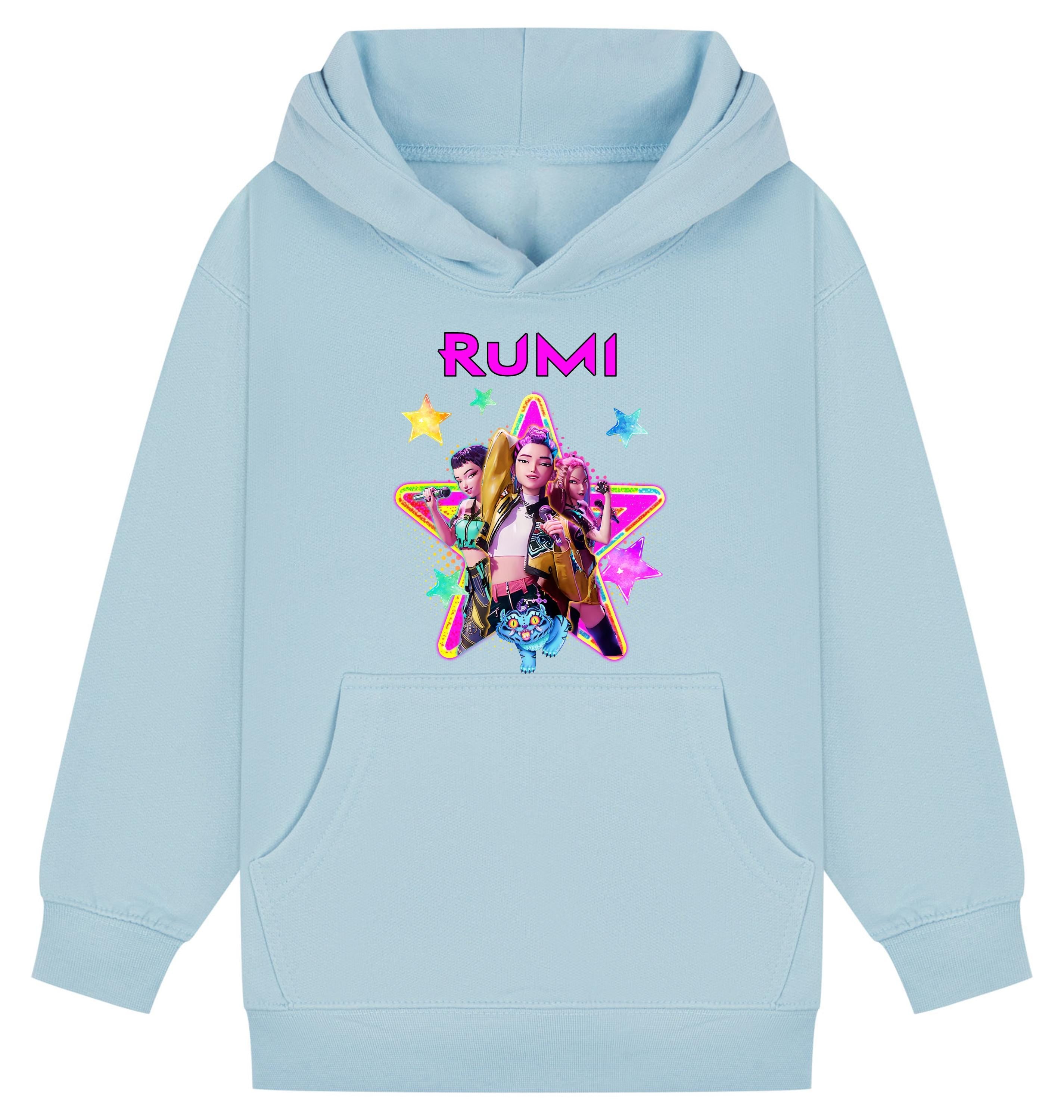 Personalised Huntrix K-Pop Demon Hunters Kids Hoodie | Custom Name Hood | Kpop Gift