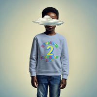 Personalised Birthday Boy Number Sweatshirt with Name & Age