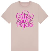 Cute But Psycho T-Shirt – Fun Graphic Tee for Women –Christmas Gift plus Sizes