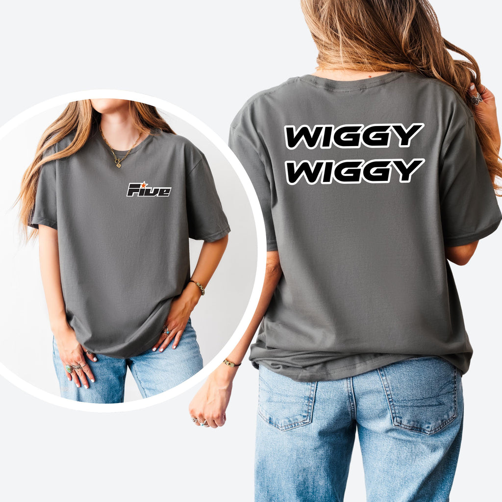 Five Wiggy Wiggy 90s Boy Band Tour T-Shirt: 5ive Retro Pop Fan Merch Gift