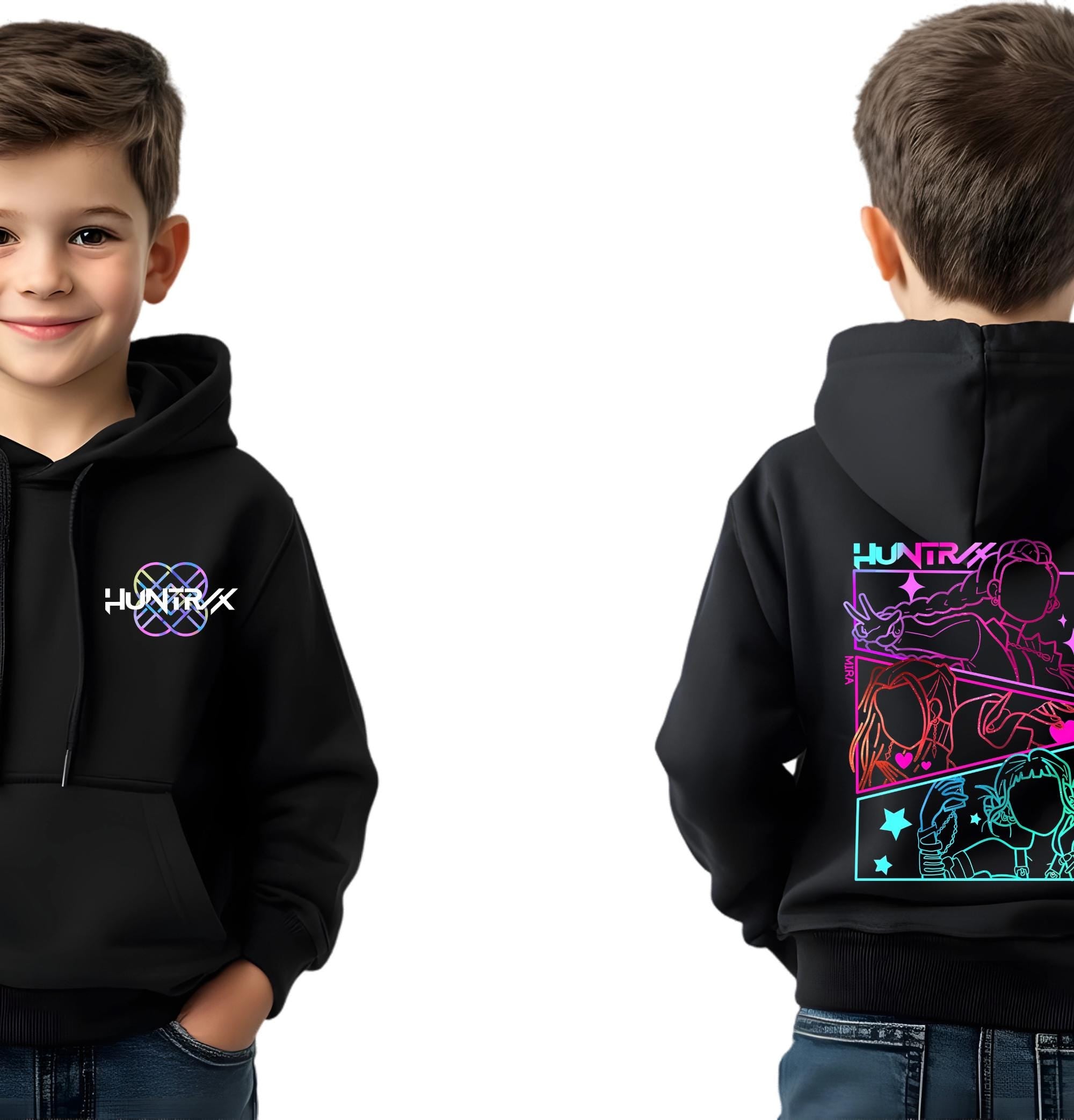 Kids Kpop Hoodie Joggers Matching tracksuit Set – Huntrx Demon Hunter | Christmas Gift