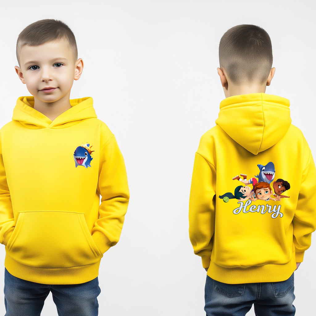 Custom Sharkdog Hoodie – Personalised double sided Kids Hoodie