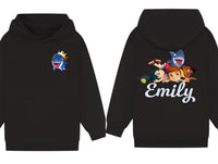 Custom Sharkdog Hoodie – Personalised double sided Kids Hoodie