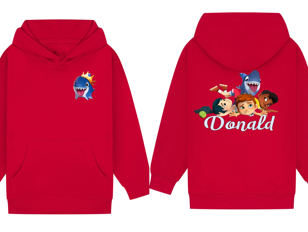 Custom Sharkdog Hoodie – Personalised double sided Kids Hoodie