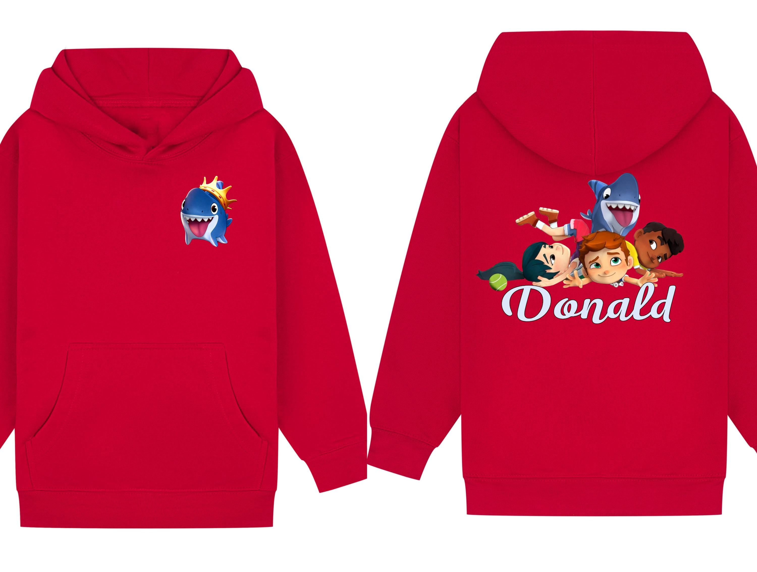 Custom Sharkdog Hoodie – Personalised double sided Kids Hoodie