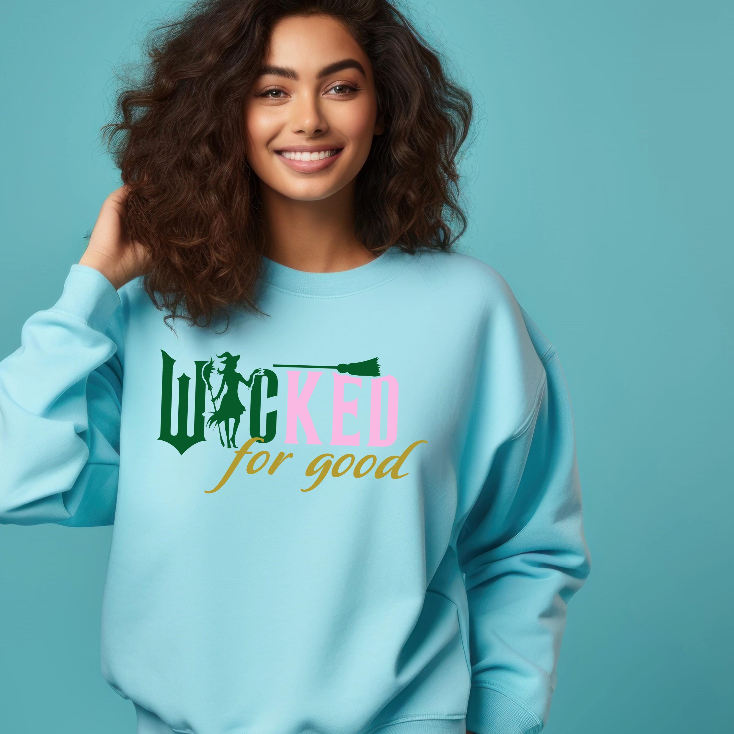 Wicked Themed Movie Sweatshirt – For Good – Cosy Jumper – Kids, adults and plus size