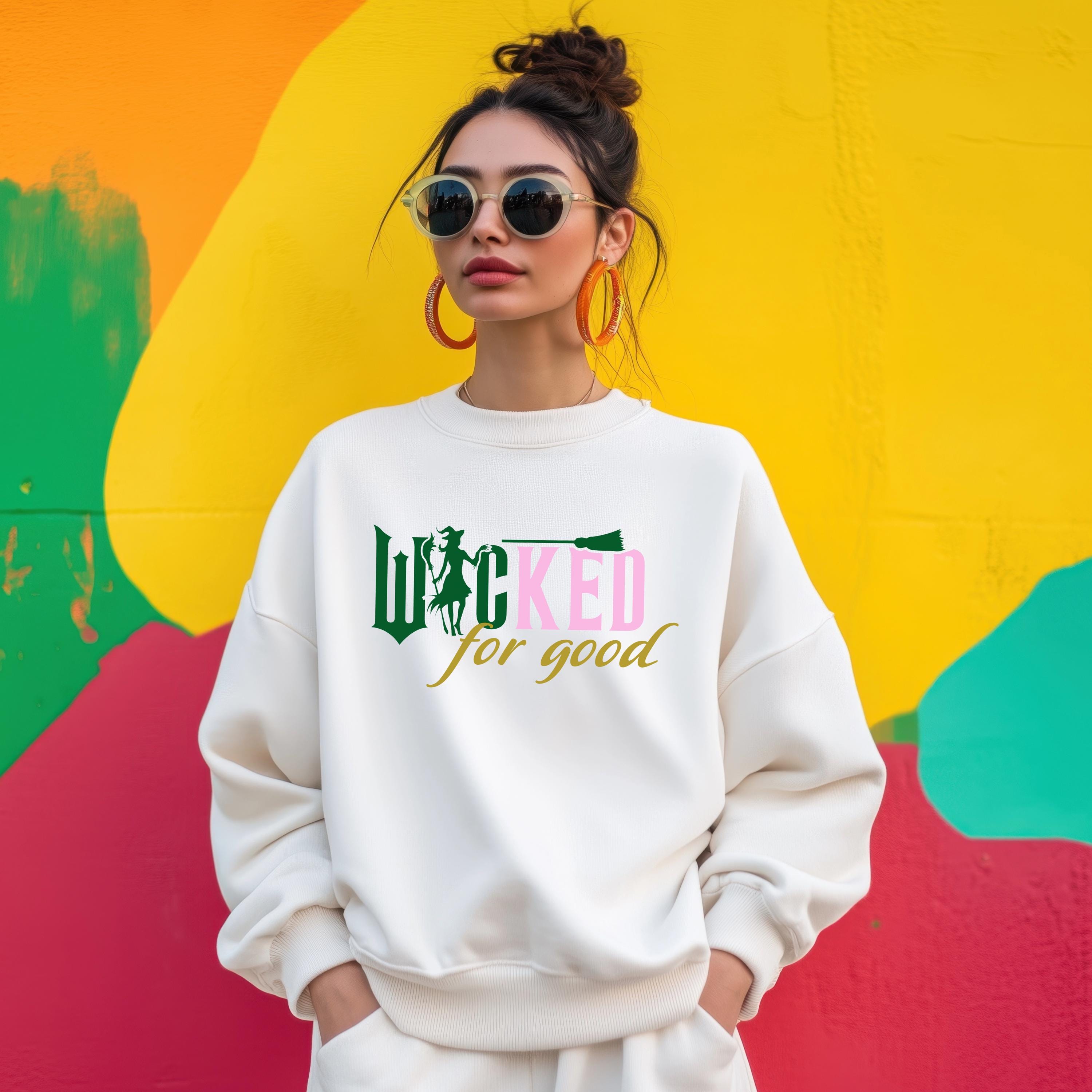 Wicked Themed Movie Sweatshirt – For Good – Cosy Jumper – Kids, adults and plus size