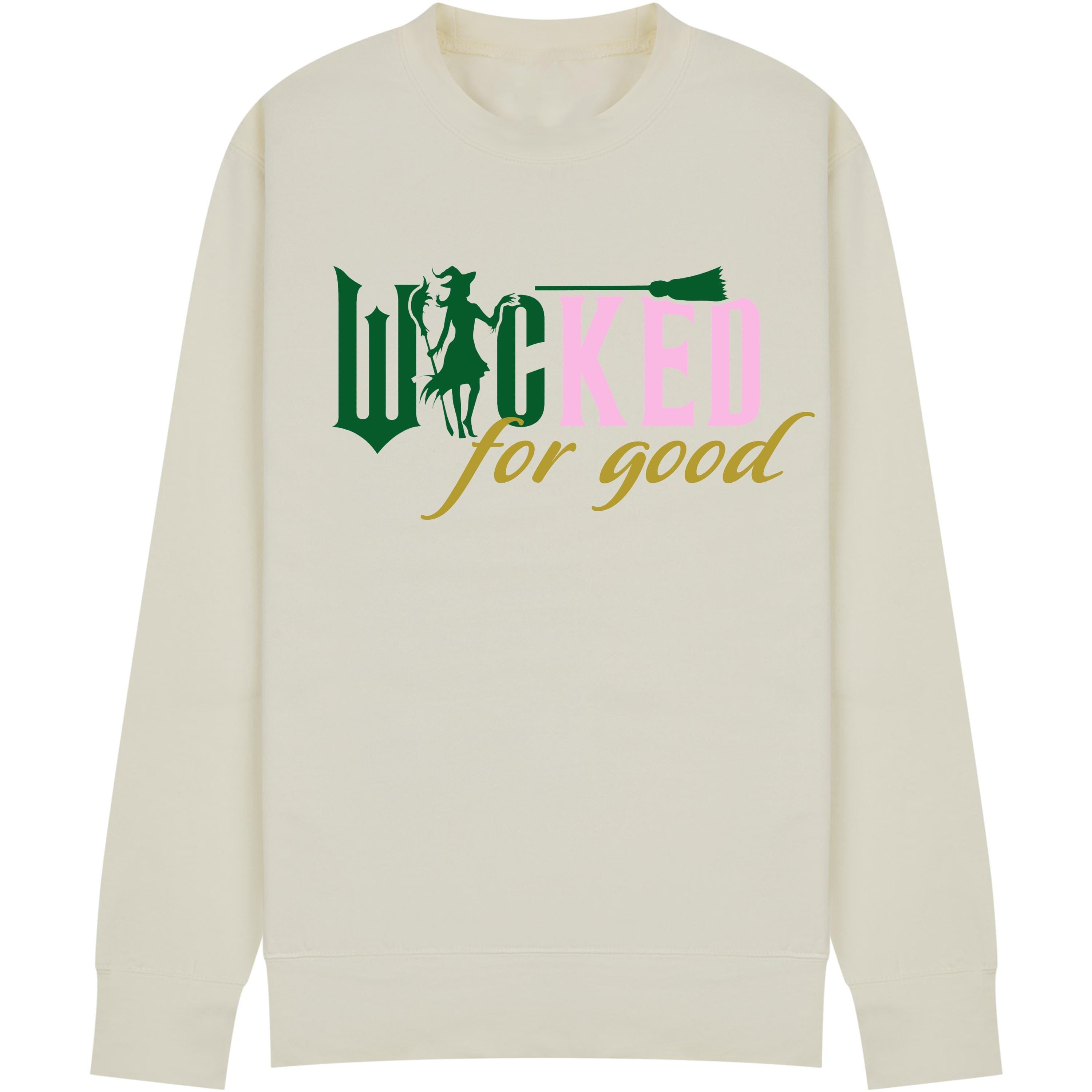 Wicked Themed Movie Sweatshirt – For Good – Cosy Jumper – Kids, adults and plus size