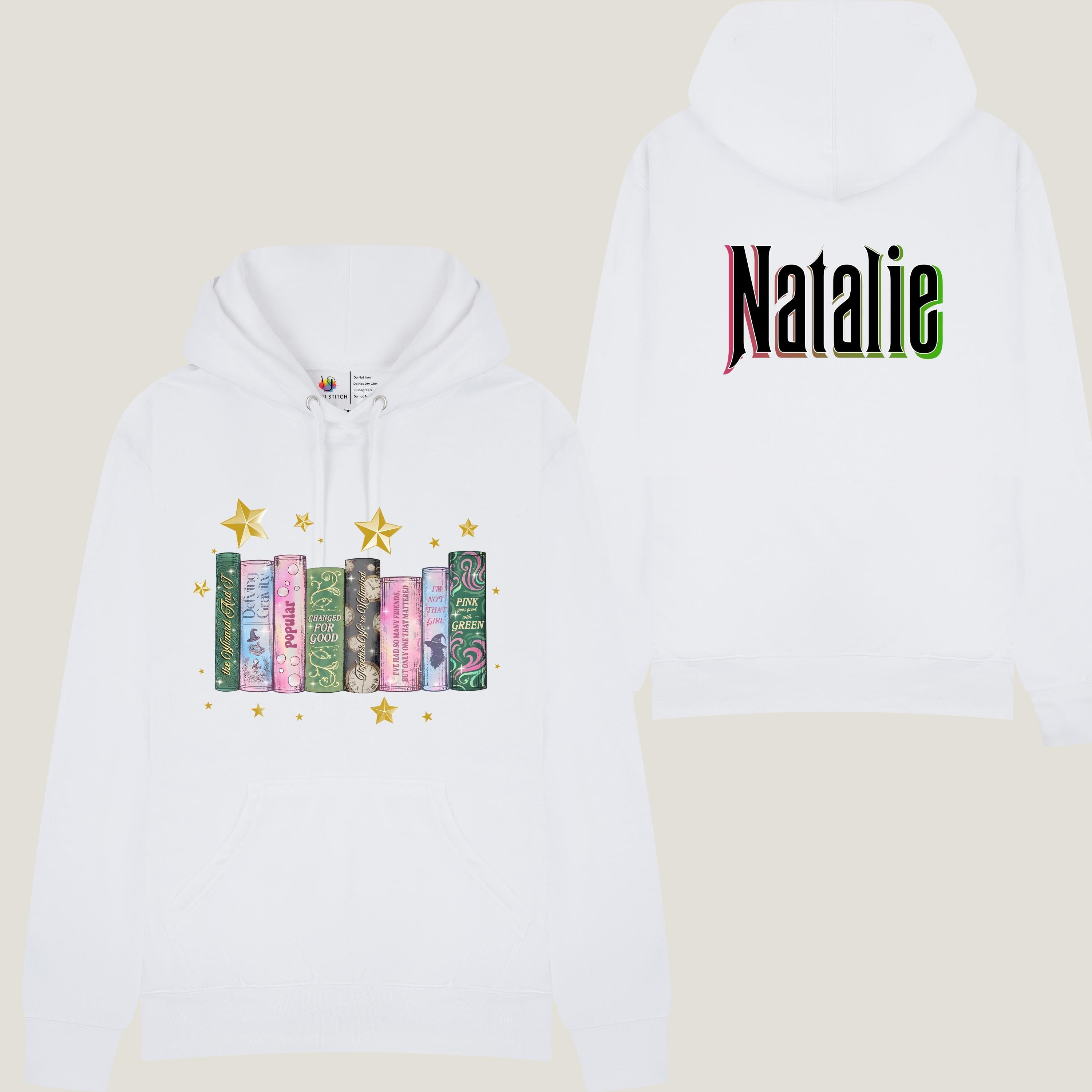 Wicked Personalised Hoodie in White