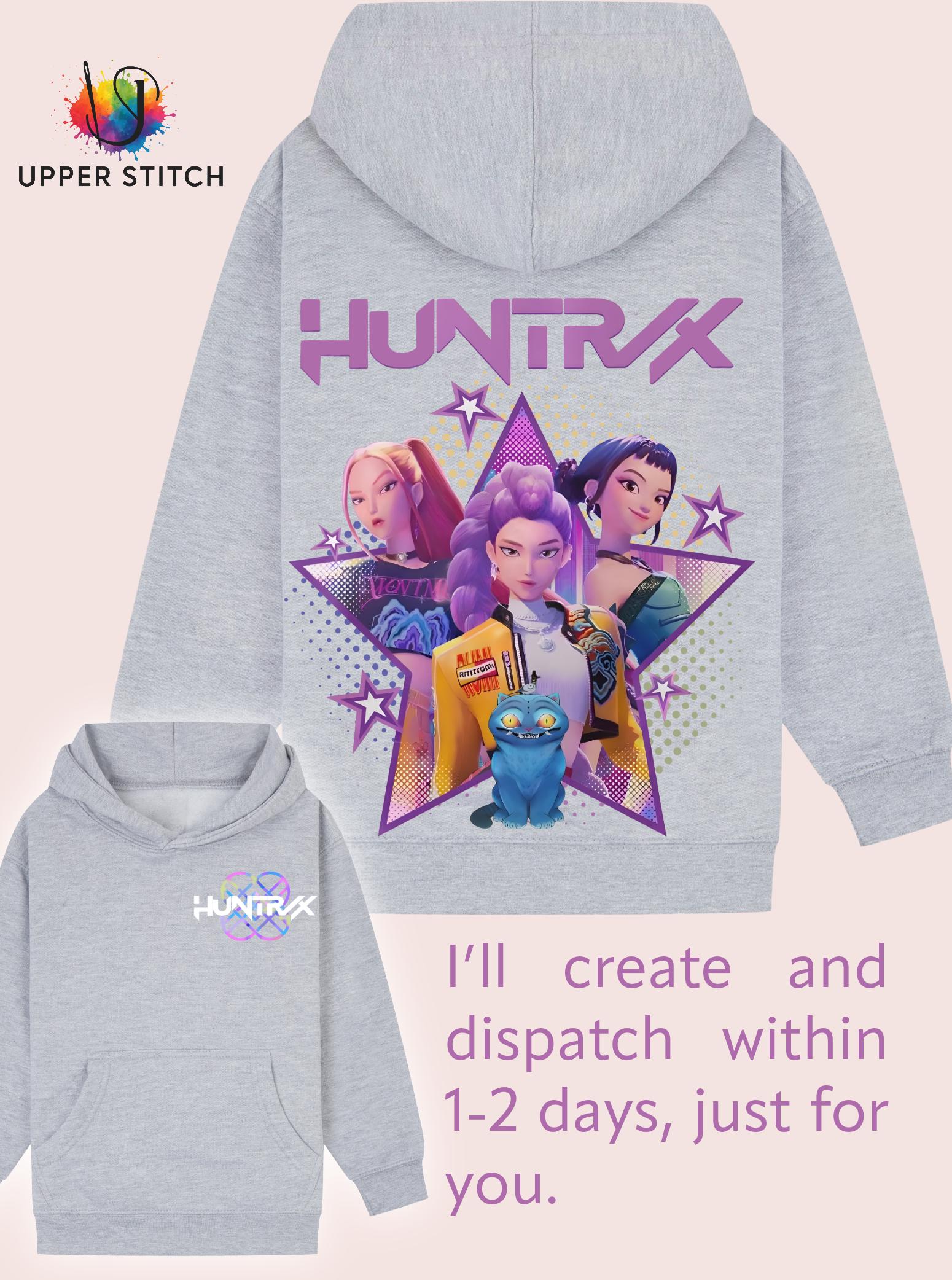KPop Demon Hunters Huntrix Inspired Hoodie • Kids & Adults sizes • K-Pop anime Gift