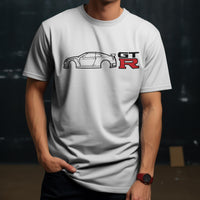 Nissan JDM Car Silhouette T-Shirt, Motorsport Gift for Enthusiasts, Skyline, GTR, Cotton Shirt