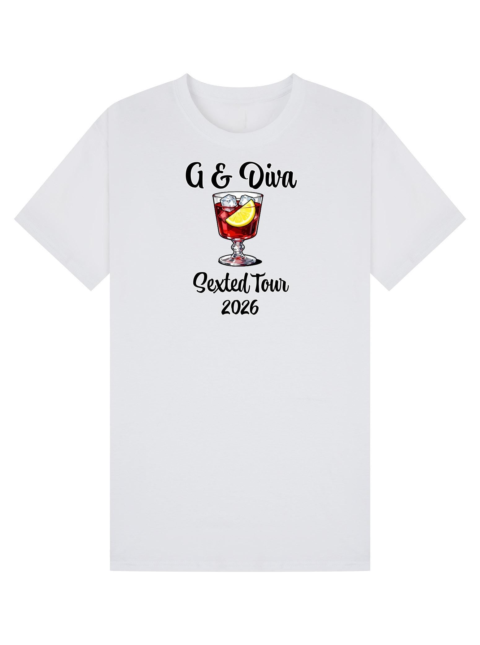 G & Diva Sexted Tour 2026 T-Shirt - Podcast and tour Fan Merch