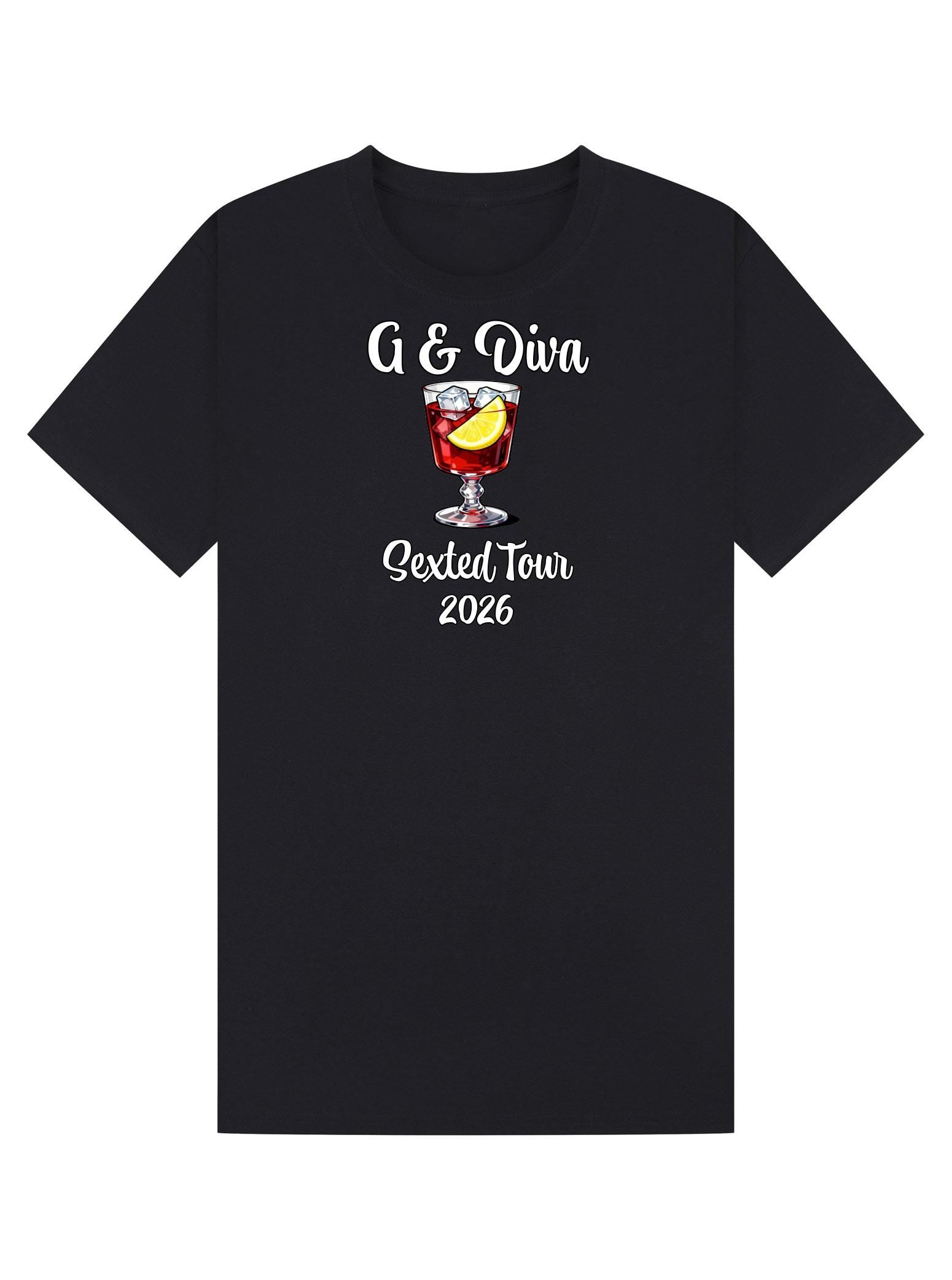 G & Diva Sexted Tour 2026 T-Shirt - Podcast and tour Fan Merch