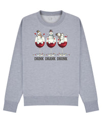 Drink Drank Drunk Christmas Jumper – Festive sweatshirt for Work Parties, Family Gatherings & Drinks!