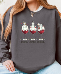 Drink Drank Drunk Christmas Jumper – Festive sweatshirt for Work Parties, Family Gatherings & Drinks!