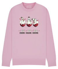 Drink Drank Drunk Christmas Jumper – Festive sweatshirt for Work Parties, Family Gatherings & Drinks!