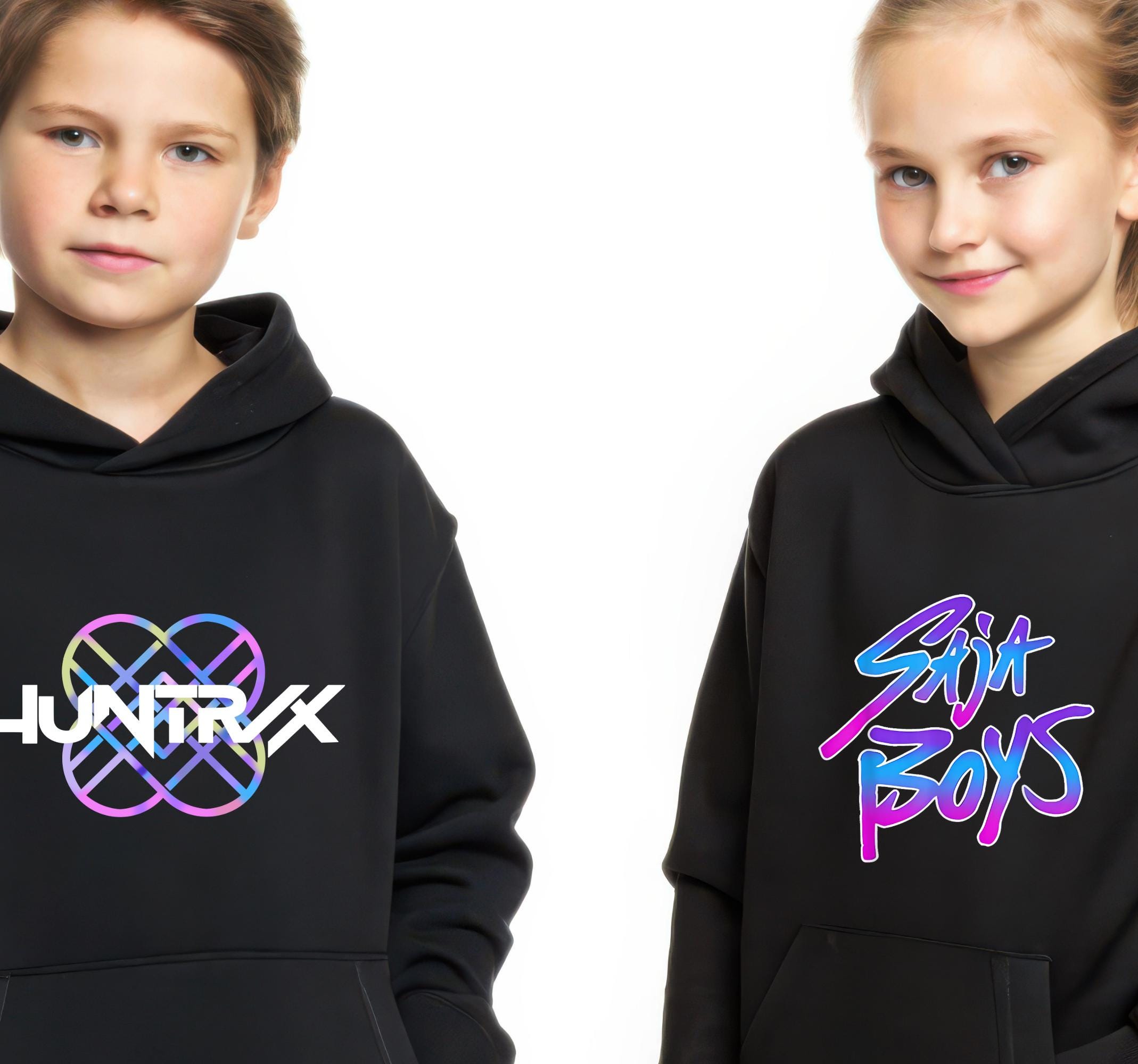Kpop Demon Hunters Team Saja Boys or Team Huntrix Kids' Hoodie – Christmas Gift!