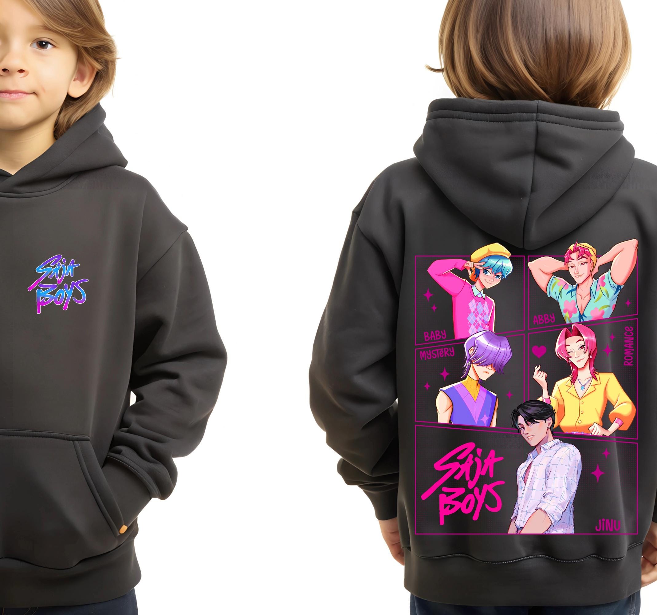 Saja Boys KPop Demon Hunters Hoodie | Unisex K-Pop Anime Style | Fan Made Design