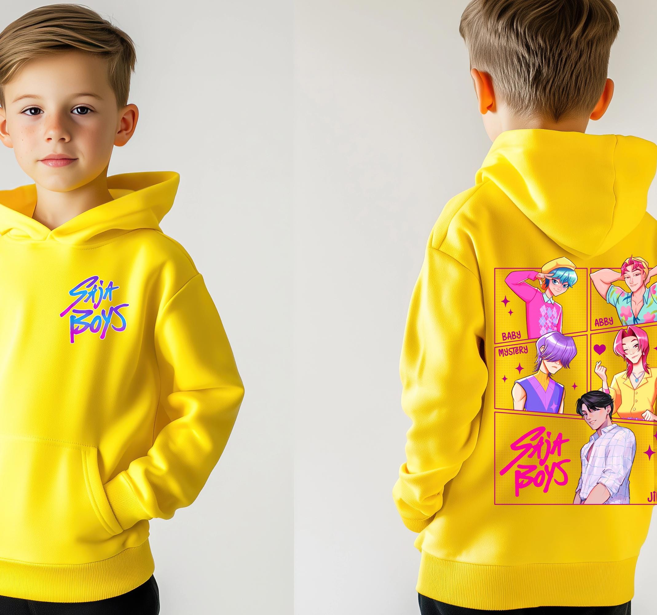 Saja Boys KPop Demon Hunters Hoodie | Unisex K-Pop Anime Style | Fan Made Design