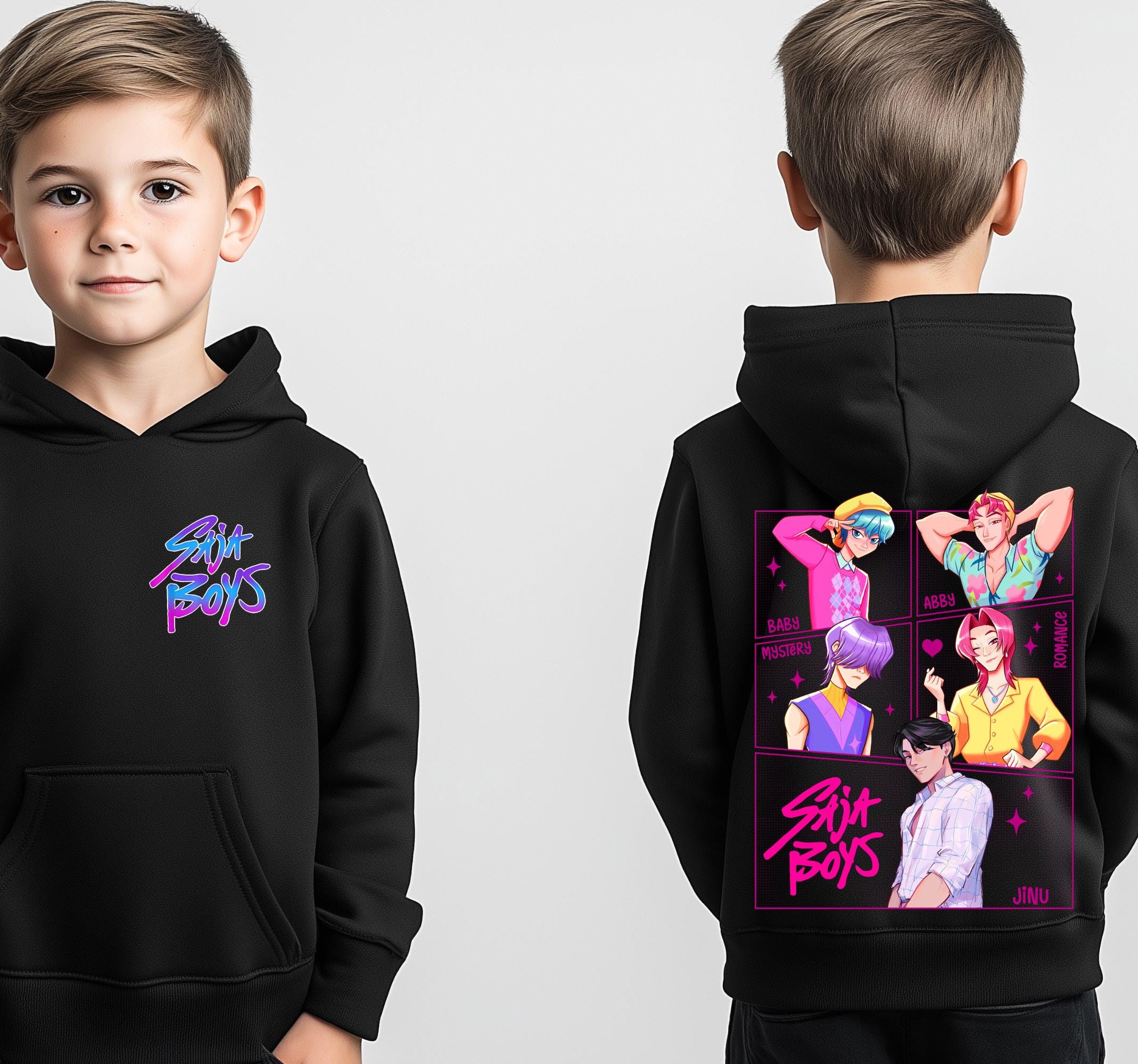 Saja Boys KPop Demon Hunters Hoodie | Unisex K-Pop Anime Style | Fan Made Design