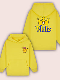 Custom Pokémon Inspired Hoodie – Pikachu Personalised Name on Back – Kids Christmas Gift