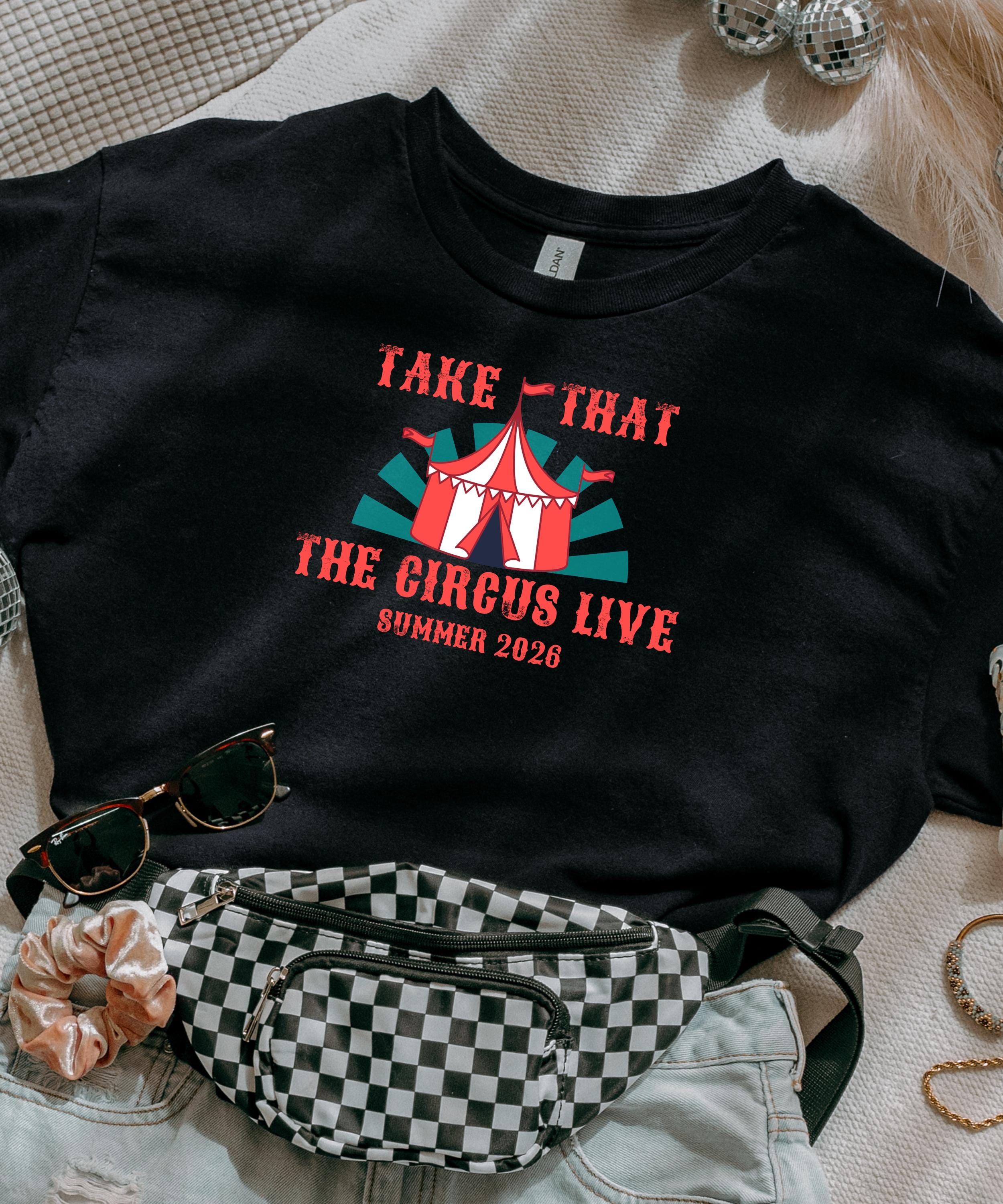 Take That “The Circus Live” Inspired TShirt | Fan 2026 Tour Shirt | Plus Size Concert Tee