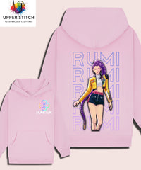 Anime Character Huntrix Hoodie - Zoey, Mira, Rumi K-Pop Demon Hunters hood