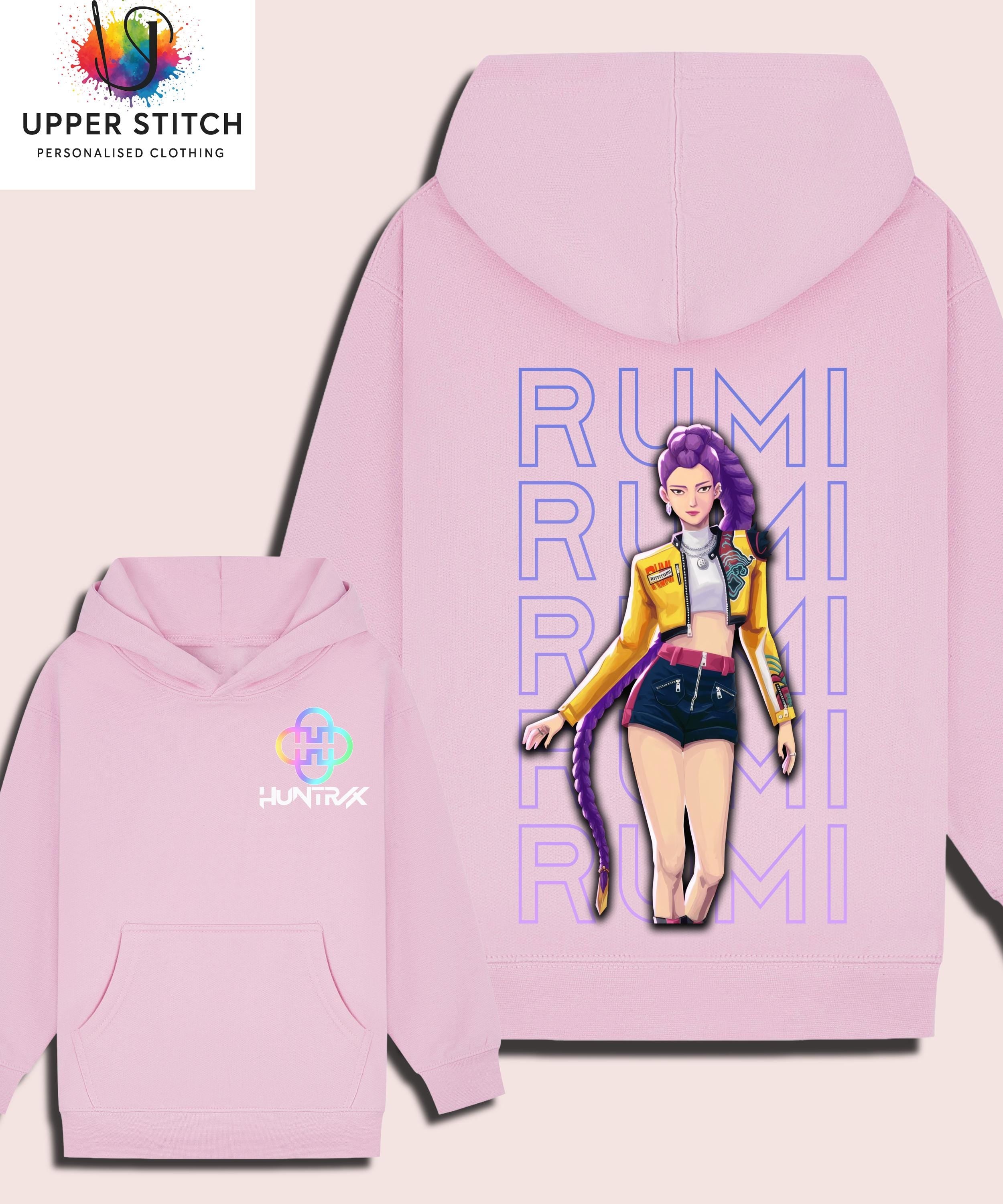 Anime Character Huntrix Hoodie - Zoey, Mira, Rumi K-Pop Demon Hunters hood