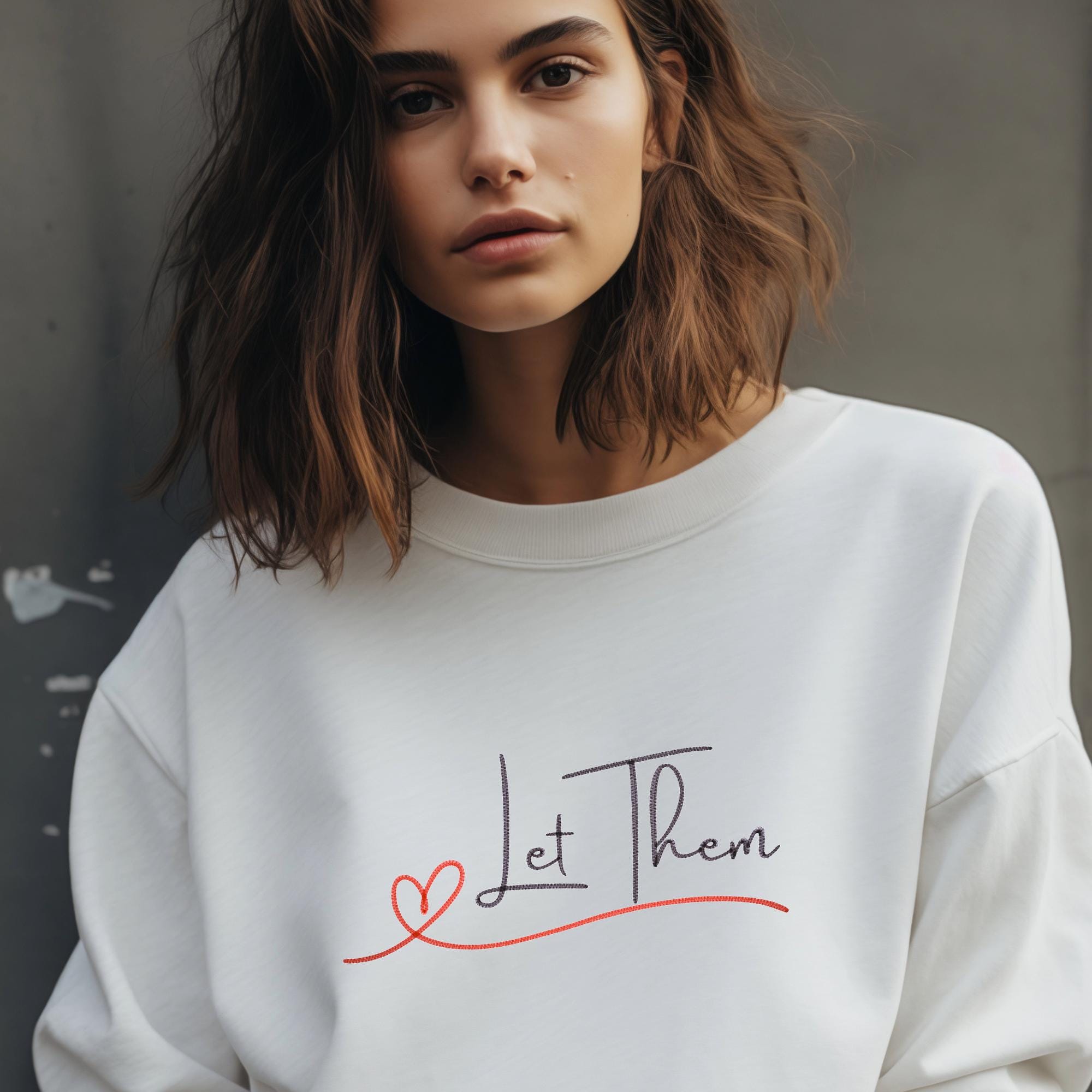 Let Them theory Jumper - embroidered sweatshirt