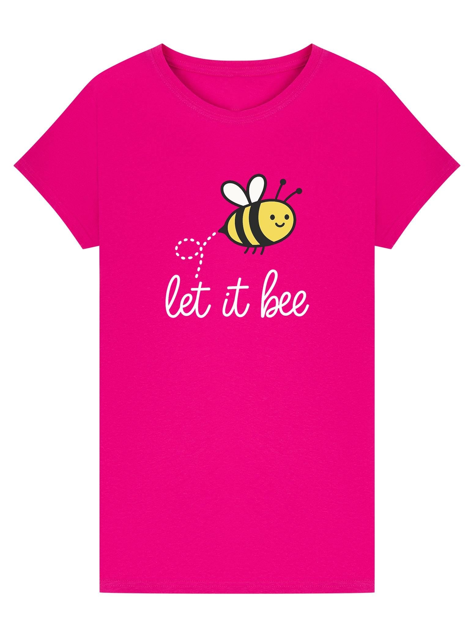 Let It Bee T-Shirt | Bee Graphic Tee | Nature Lover Gift | Funny Positive Quote Shirt
