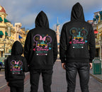 Personalised Disney Hoodie – Mickey or Minnie Back Design | Family Holiday Matching | Custom Name