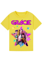 Personalised K-Pop Demon Hunters Kids T-Shirt | Custom Huntrix Name Shirt | Birthday Outfit