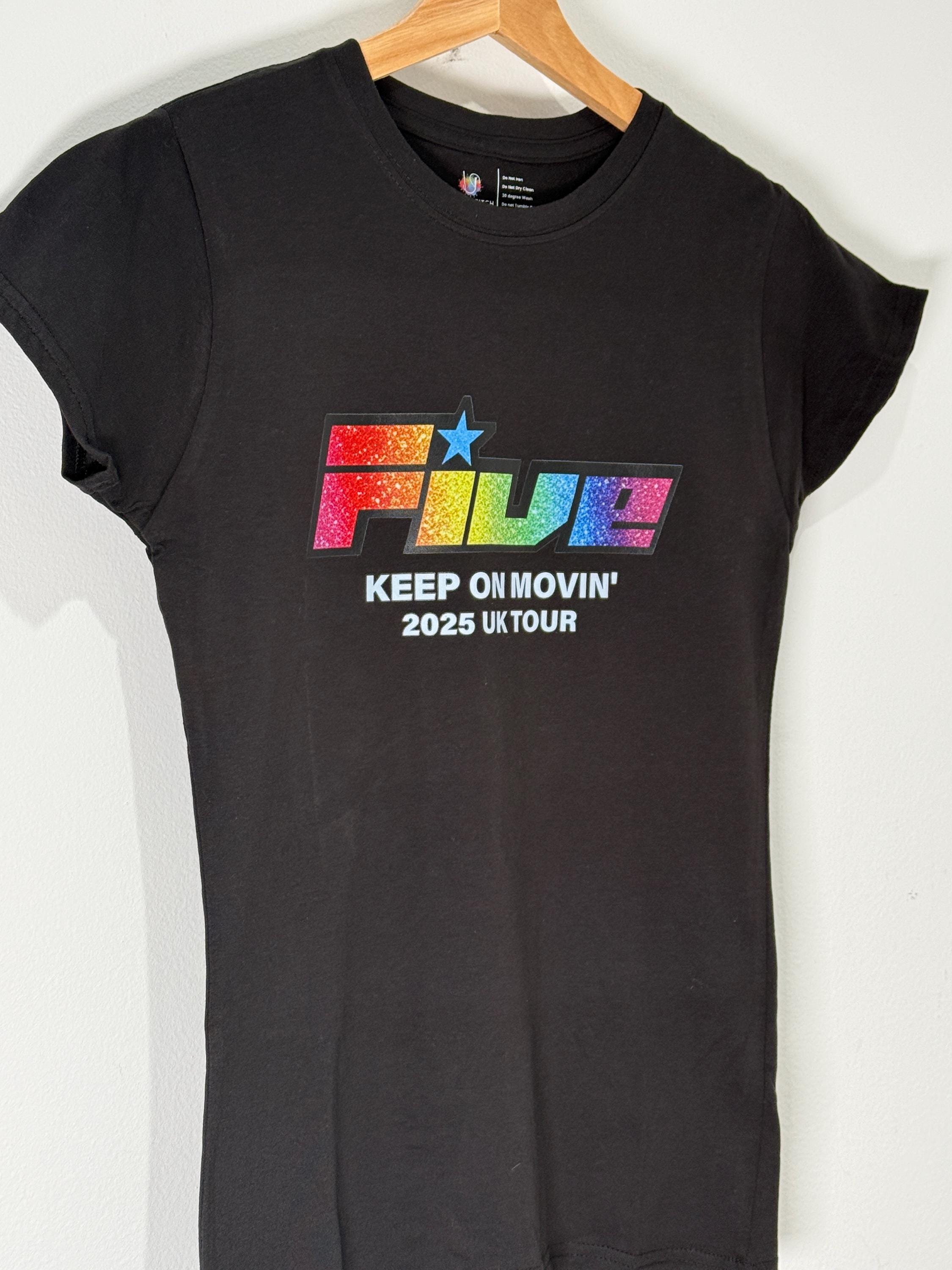 5ive Tour T-shirt - Keep on Movin' Five 2025 UK Tour - Matching Outfits - Quick Delivery