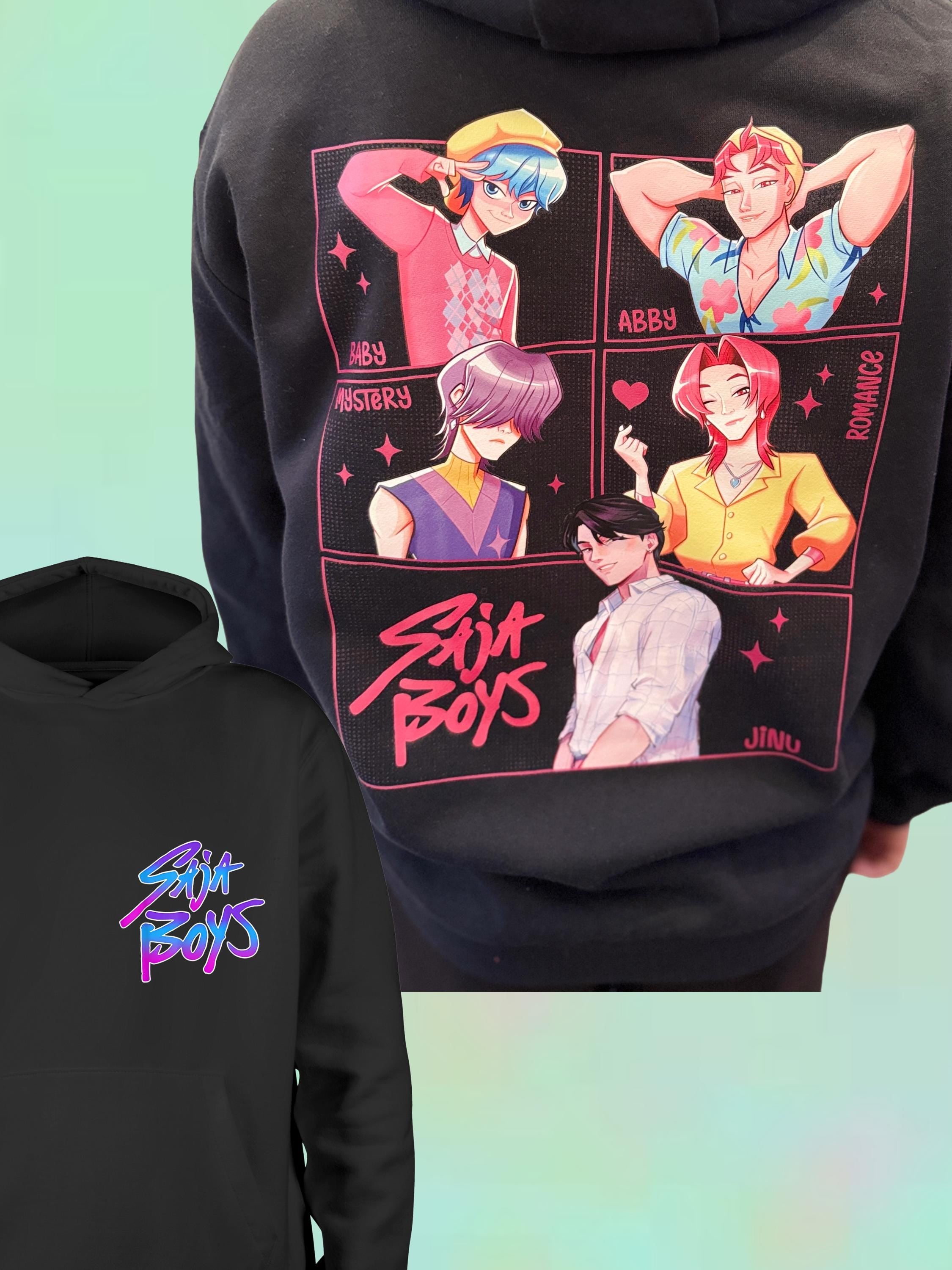 Saja Boys KPop Demon Hunters Hoodie | Unisex K-Pop Anime Style | Fan Made Design