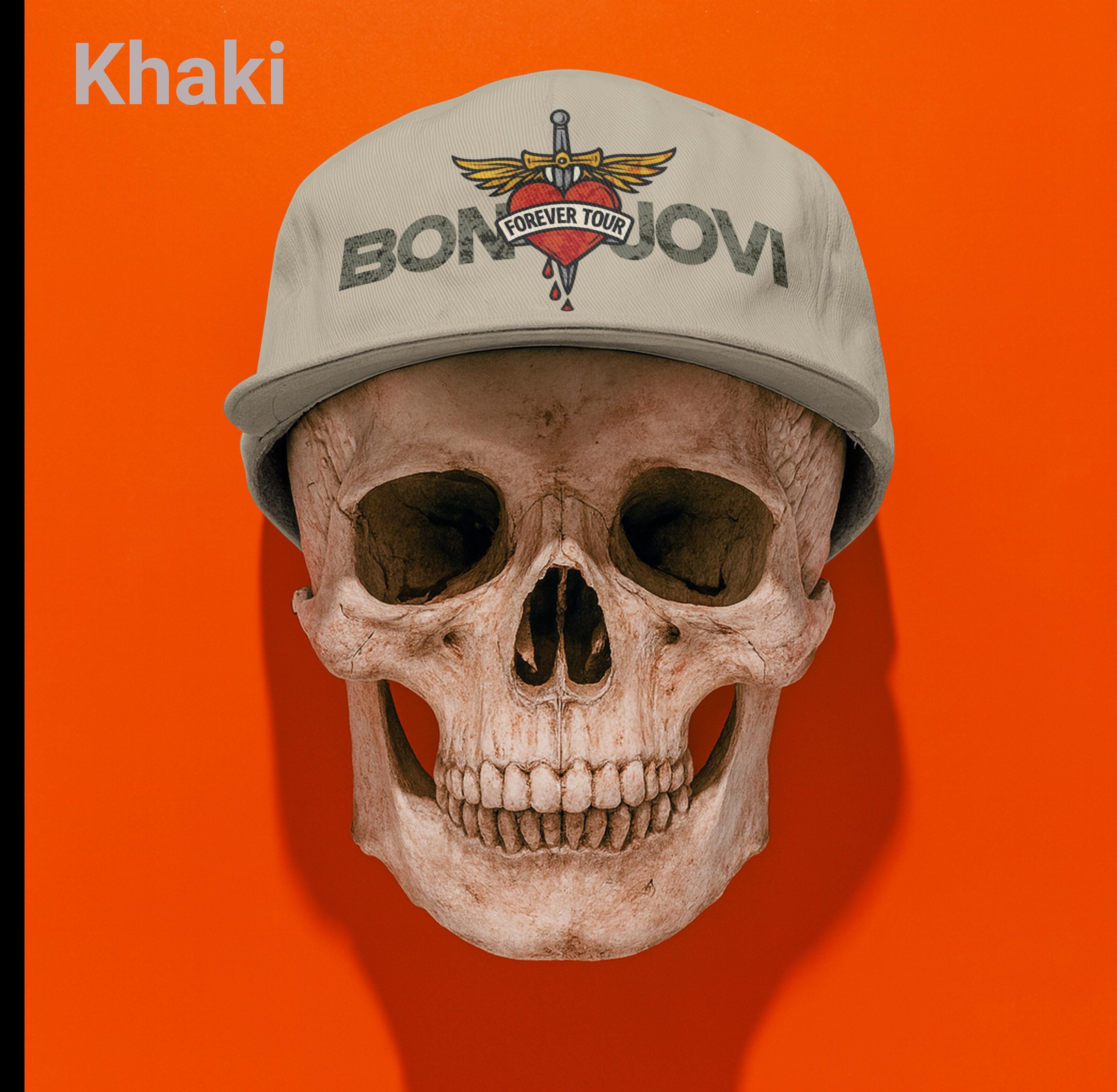 Bon Jovi Forever Tour Hat | Unisex 5-Panel Cotton Twill Cap