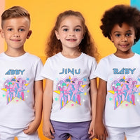Saja Boys Personalised K-Pop Demon Hunters Kids T-Shirt | Custom Name Shirt | Kpop Christmas Gift
