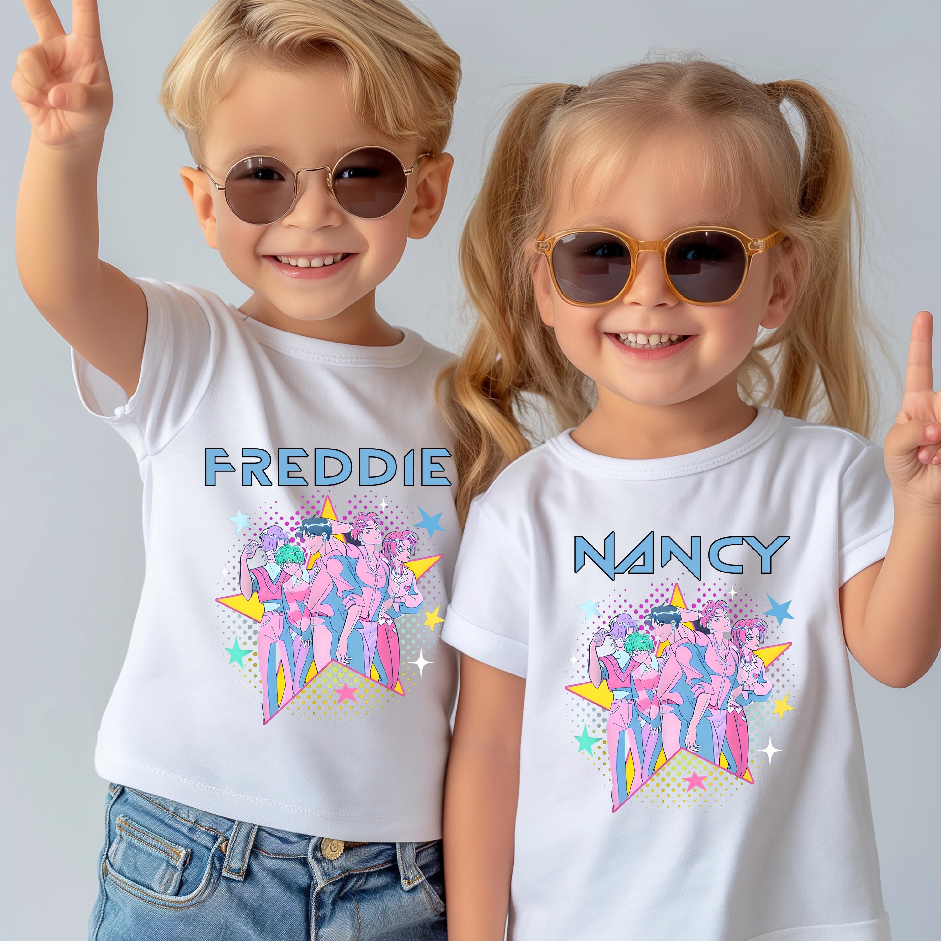 Saja Boys Personalised K-Pop Demon Hunters Kids T-Shirt | Custom Name Shirt | Kpop Christmas Gift